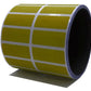 250 Yellow No Residue Tamper-Evident Security Labels TamperGuard® Seal Sticker, Rectangle 1.5" x 0.6" (38mm x 15mm).