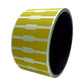 5,000 Yellow No Residue Tamper-Evident Security Labels TamperGuard® Seal Sticker, Dogbone 1.75" x 0.375" (44mm x 9mm).
