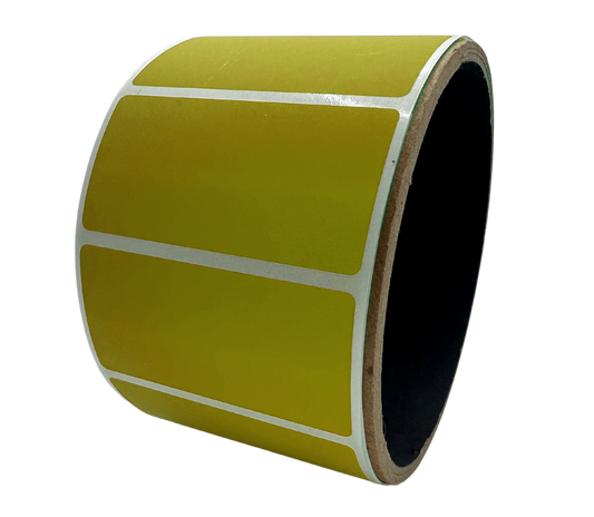 2,000 Yellow No Residue Tamper-Evident Security Labels TamperGuard® Seal Sticker, Rectangle 2" x 1" (51mm x 25mm).