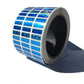 10,000 Blue Tamper Evident Holographic Security Label Seal Sticker, Rectangle 0.75" x 0.25" (19mm x 6mm).
