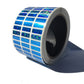 500 Blue Tamper Evident Holographic Security Label Seal Sticker, Rectangle 0.75" x 0.25" (19mm x 6mm).