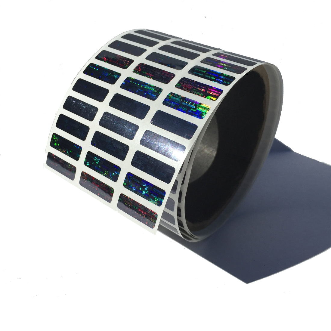 250 Black Tamper Evident Holographic Security Labels, 1