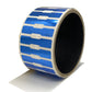 5,000 Blue Tamper Evident Holographic Security Label Seal Sticker, Dogbone 1.75" x 0.375" (44mm x 9mm)