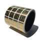250 Gold Tamper Evident Holographic Security Label Seal Sticker, Square 0.75" (19mm).