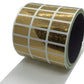 1,000 Gold Tamper Evident Holographic Security Label Seal Sticker, Rectangle 1" x 0.5" (25mm x 13mm).