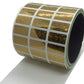 5,000 Gold Tamper Evident Holographic Security Label Seal Sticker, Rectangle 1" x 0.5" (25mm x 13mm).