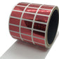 5,000 Red Tamper Evident Holographic Security Label Seal Sticker, Rectangle 1" x 0.5" (25mm x 13mm).