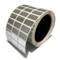 500 TamperVoidPro¬Æ Metallic Silver Chrome Tamper-Evident Security Labels Seal Sticker, Rectangle 1" x 0.5" (25mm x 13mm).
