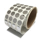 250 Bright TamperVoid® Metallic Silver Tamper-Evident Security Labels Seal Sticker, Round/ Circle 0.75" diameter (19mm).