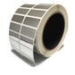 1,000 Bright TamperVoid® Metallic Silver Tamper-Evident Security Labels Seal Sticker, Rectangle 1.5" x 0.6" (38mm x 15mm).
